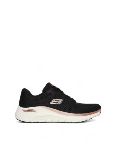  Zapatillas Bajas Fascitis plantar Mujer SKECHERS Negro 150067 ARCH FIT 2 0 GLOW THE DISTANCE