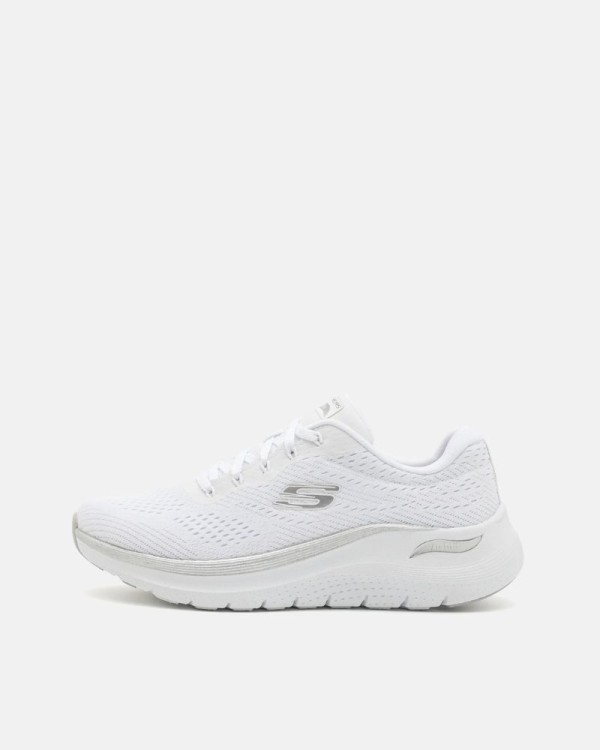 Sapatilhas Baixas Fascite Plantar Mulher SKECHERS Branco 150067 ARCH FIT 2.0 GLOW THE DISTANCE