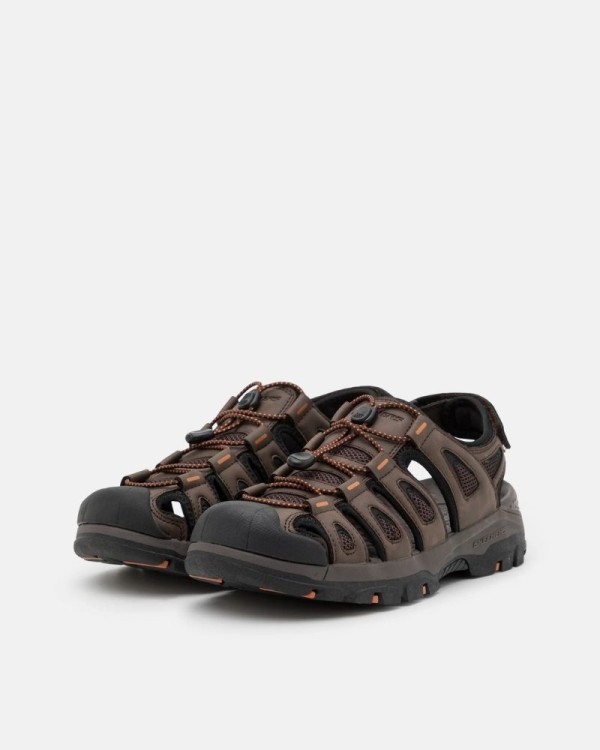  Sandalias Abiertas Hombre SKECHERS Marrón 204111 RELAXED FIT