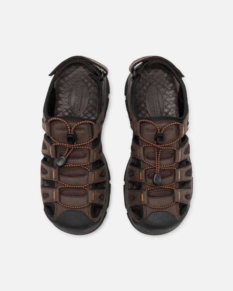  Sandalias Abiertas Hombre SKECHERS Marrón 204111 RELAXED FIT