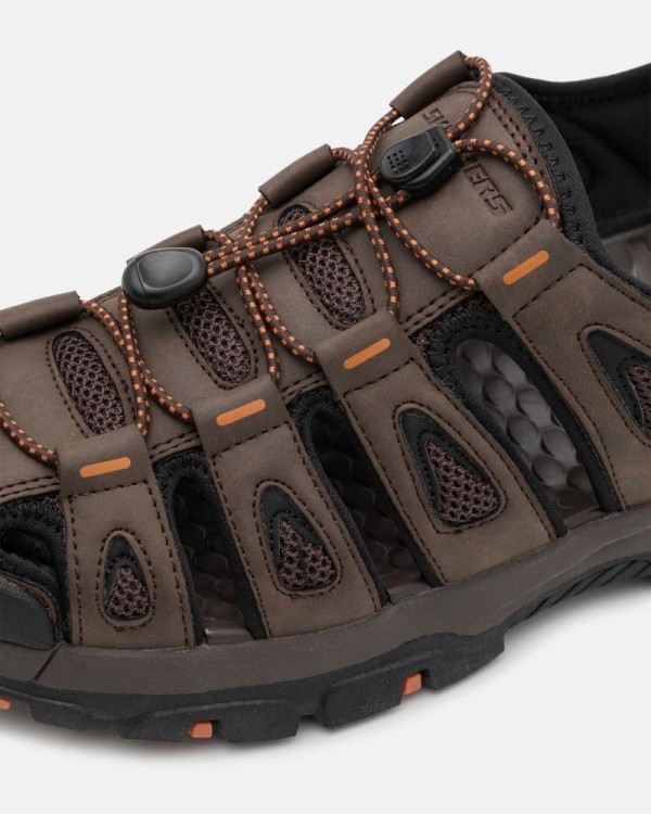  Sandalias Abiertas Hombre SKECHERS Marrón 204111 RELAXED FIT