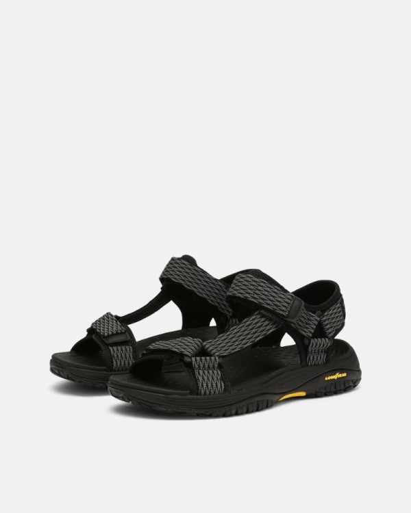  Sandalias Abiertas Hombre SKECHERS Negro 204351 RELAXED FIT LOMELL RIP TIDE