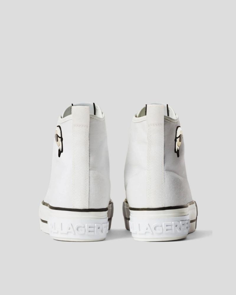 Sapatilhas Altas Mulher Karl Lagerfeld Branco KL60445T KAMPUS MAX