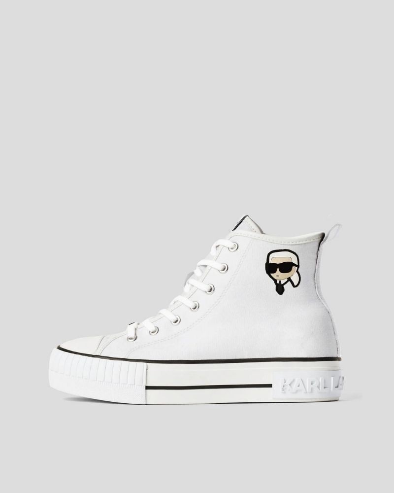 Sapatilhas Altas Mulher Karl Lagerfeld Branco KL60445T KAMPUS MAX