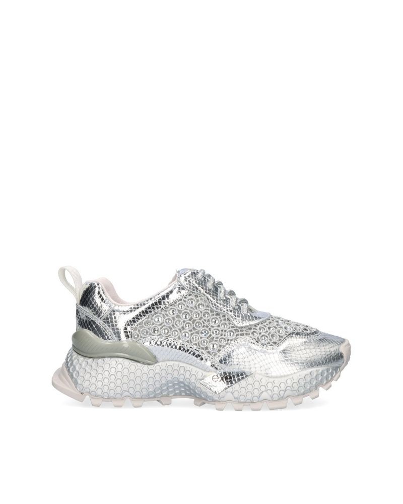 Zapatillas Bajas Mujer EXE Plata 3020 1