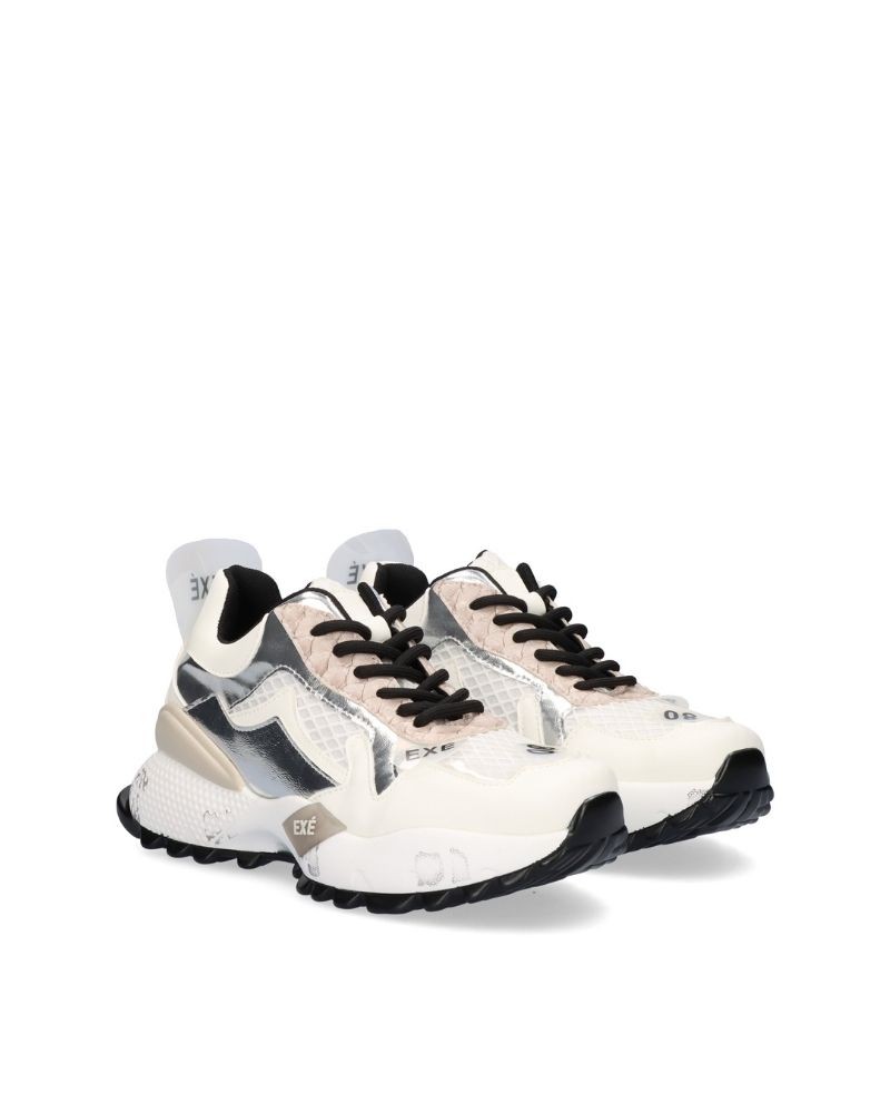  Zapatillas Bajas Mujer EXE Plata D190608 13