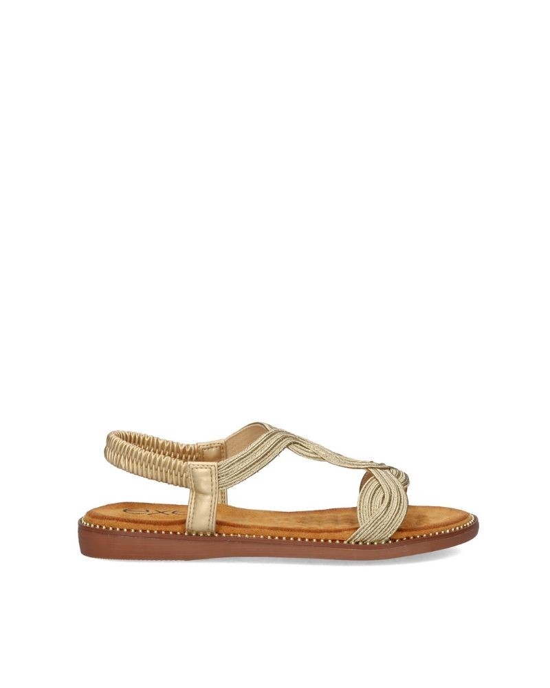  Sandalias Abiertas Mujer EXE Oro ZF1982 F6