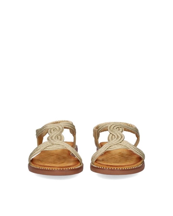 Sandalias Abertas Mulher EXE Ouro ZF1982 F6