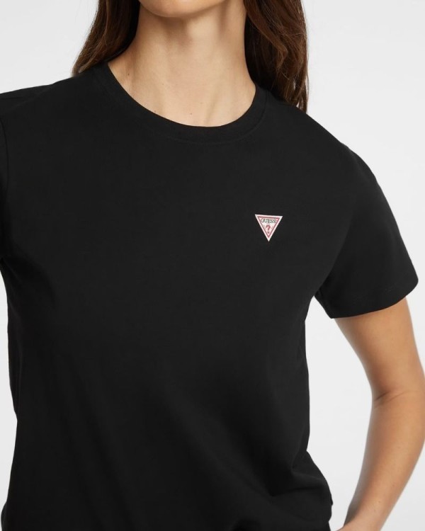 T-shirts Manga curta Mulher GUESS Preto W4YI10 J1314