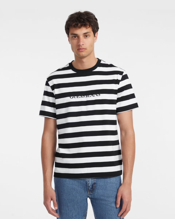 T-shirts Manga curta Homem GUESS Preto M4YI84 K9XF1