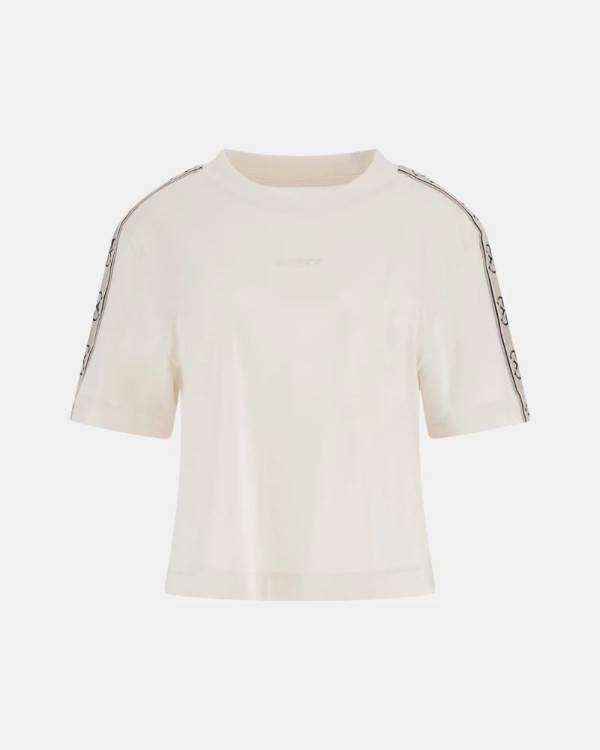 T-shirts Manga curta Mulher GUESS Branco V3RI08 I3Z14