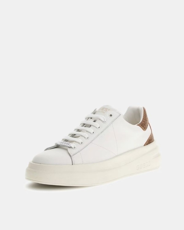 Sapatilhas Baixas Homem GUESS Branco ELBA FMPVIB LEA12