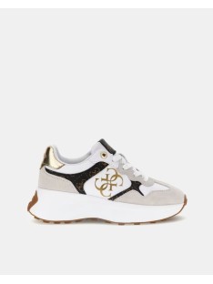  Zapatillas Bajas Mujer GUESS Blanco LUCKEI FLPLUC PEL12