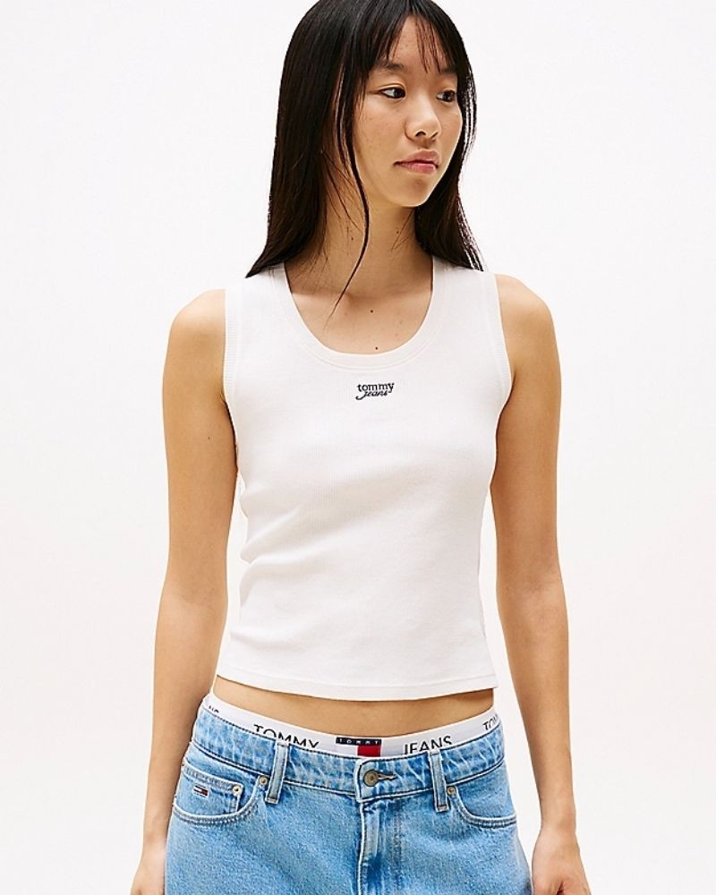 T-shirts Top Mulher TOMMY HILFIGER Nude DW0DW21369