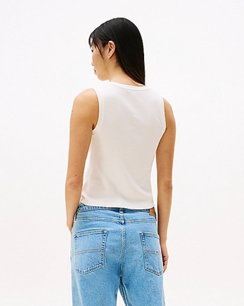  Camisetas Top Mujer TOMMY HILFIGER Nude DW0DW21369