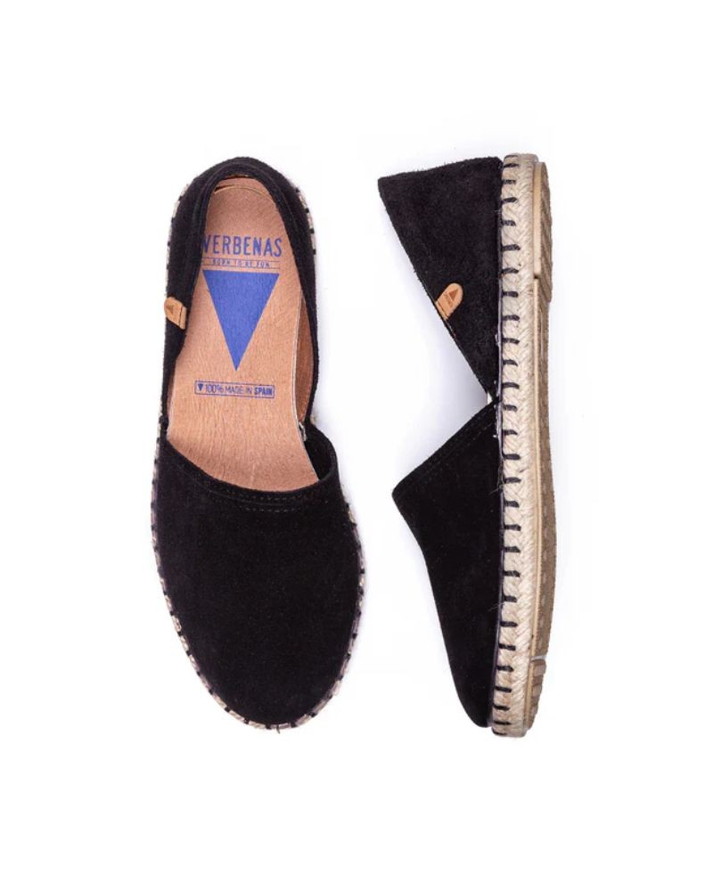  Zapatos Alpargatas Mujer Verbenas Negro CARMEN