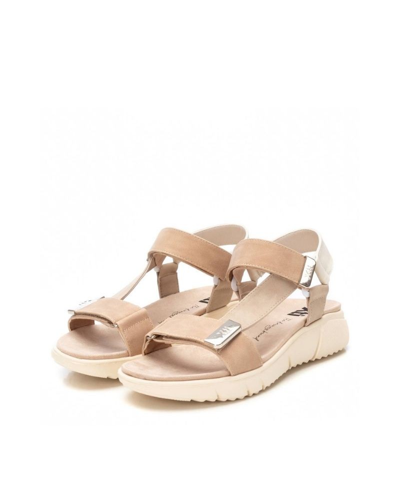  Sandalias Abiertas Mujer XTI Beige 144112