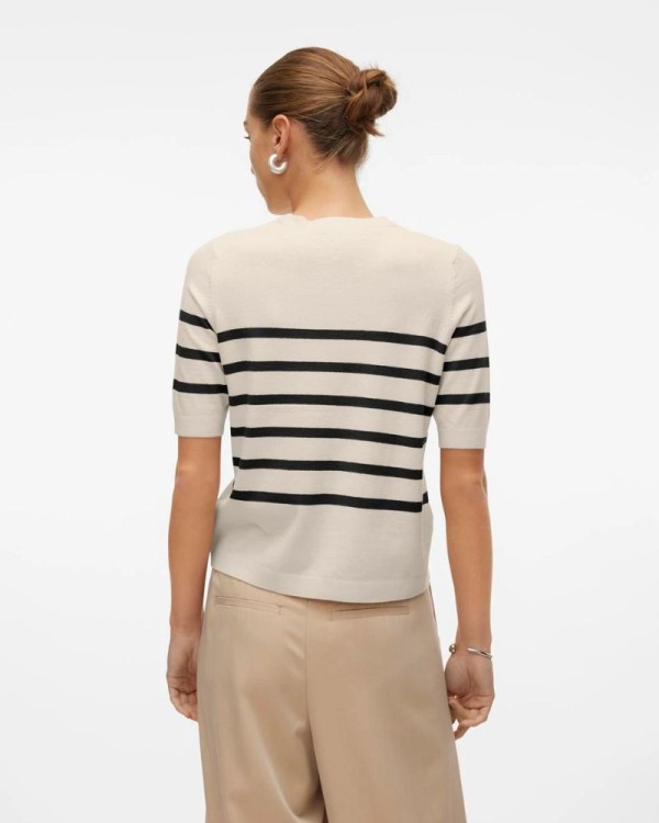  Jersey Manga corta Mujer VERO MODA Beige 10306829 SABA