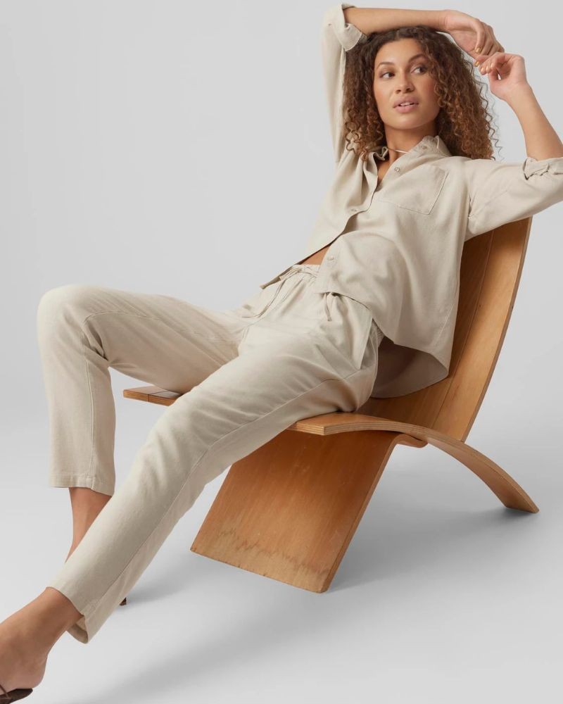  Pantalones Mujer VERO MODA Beige 10279691 JESMILO