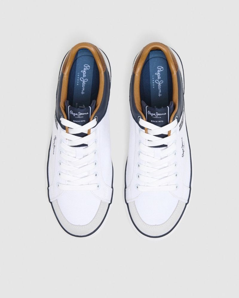 Sapatilhas Baixas Homem PEPE JEANS Branco PMS31073 KENTON STAGE M