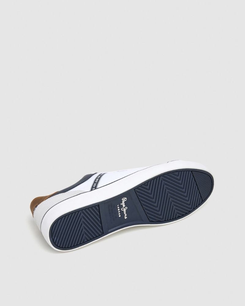 Sapatilhas Baixas Homem PEPE JEANS Branco PMS31073 KENTON STAGE M