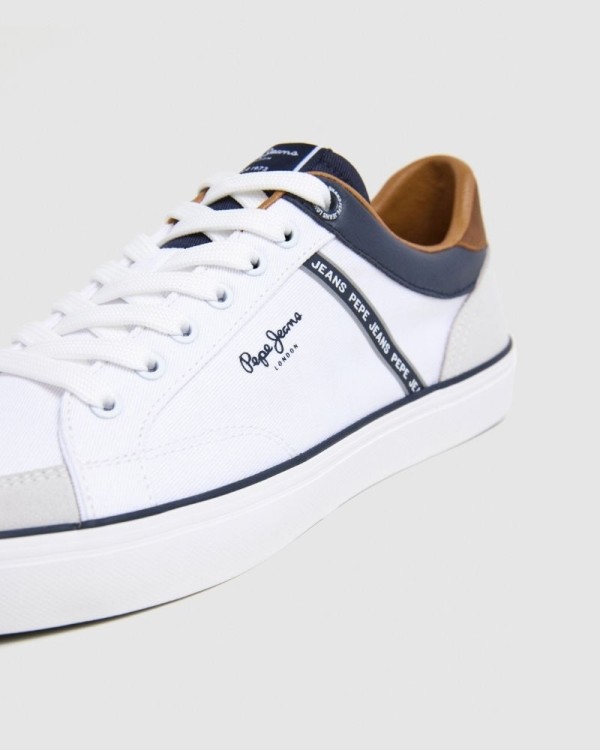 Sapatilhas Baixas Homem PEPE JEANS Branco PMS31073 KENTON STAGE M