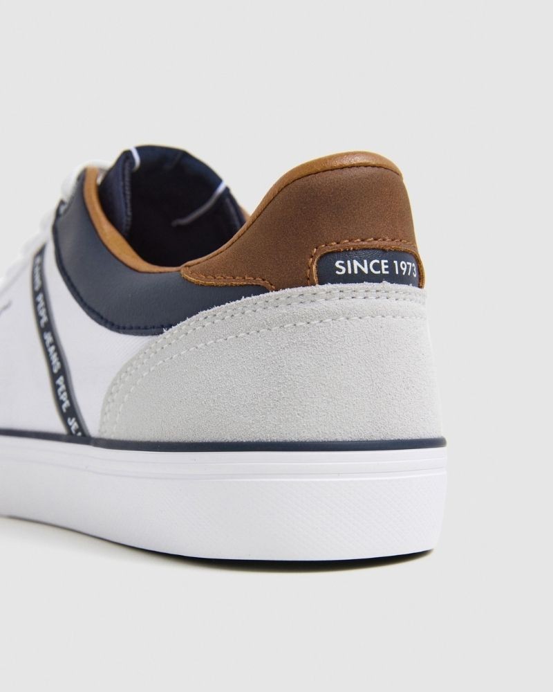  Zapatillas Bajas Hombre PEPE JEANS Blanco PMS31073 KENTON STAGE M