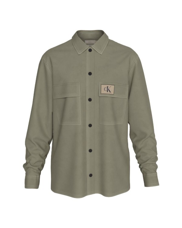 Camisas Manga Comprida Homem CALVIN KLEIN Verde J30J327584