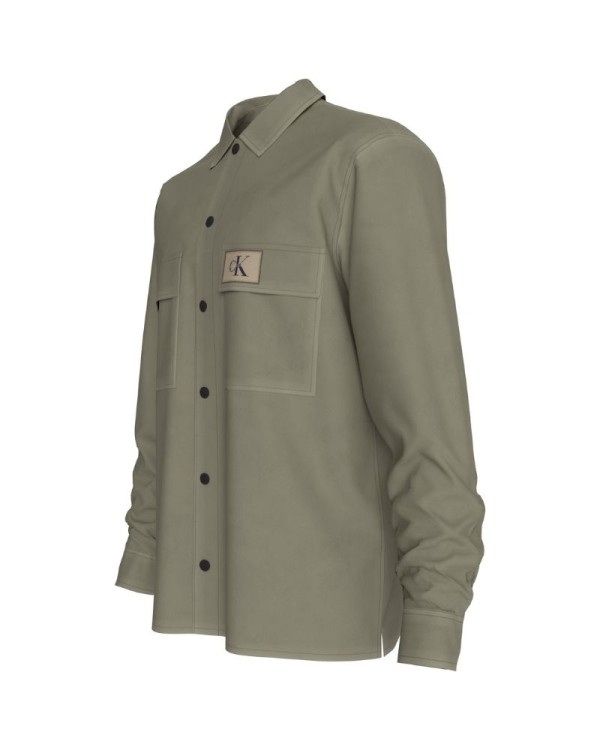 Camisas Manga Comprida Homem CALVIN KLEIN Verde J30J327584