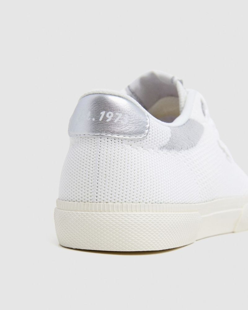  Zapatillas Bajas Mujer PEPE JEANS Blanco PLS31601 KENTON KNIT W