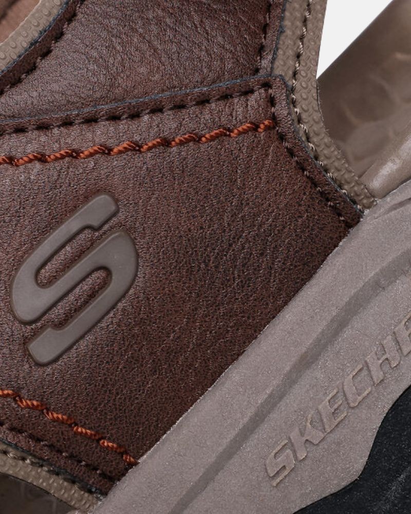 Sandalias Abertas Homem SKECHERS Castanho 204106 RELAXED FIT TRESMEN HIRANO