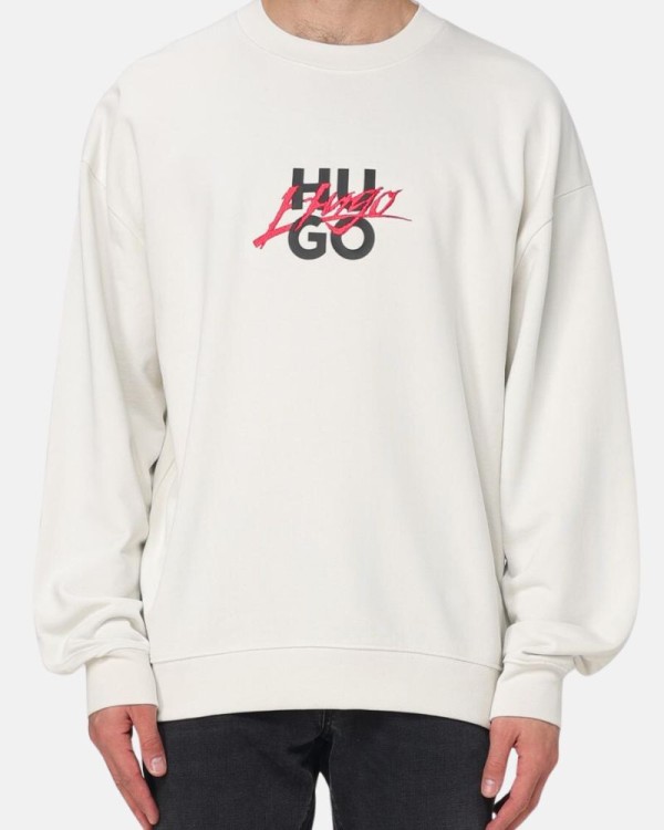  Sudaderas Sin capucha Hombre HUGO Gris 50521081 DLOGONTY