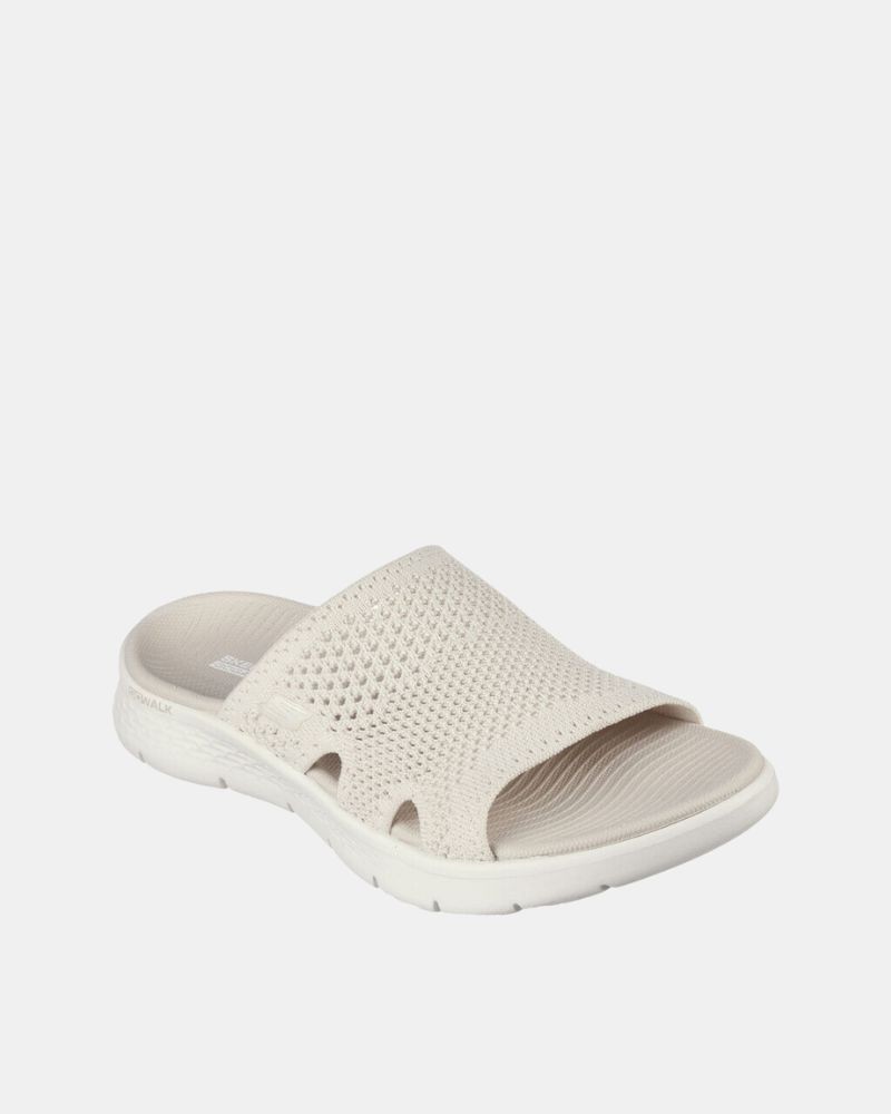  Sandalias Chancletas Mujer SKECHERS Nude 141425 GO WALK FLEX ELATION