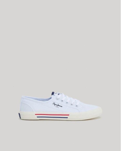 PEPE JEANS Sapatilhas Mulher Branco PLS31287 BRADY BASIC W