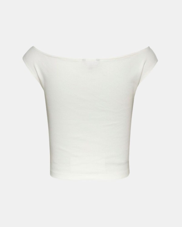 T-shirts Manga curta Mulher TOMMY HILFIGER Branco DW0DW20234