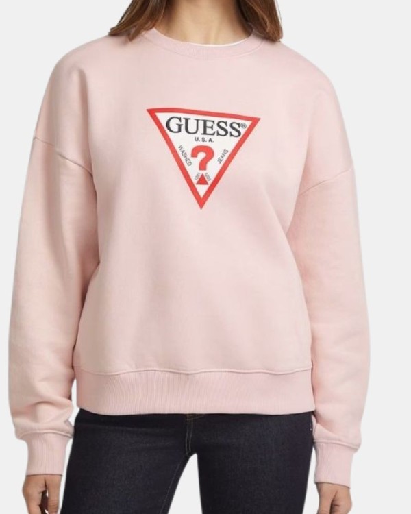  Sudaderas Sin capucha Mujer GUESS Rosa W4YQ00 KC811