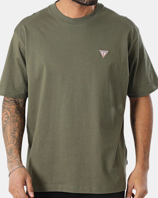 T-shirts Manga curta Homem GUESS Verde M4YI46 K8FQ4