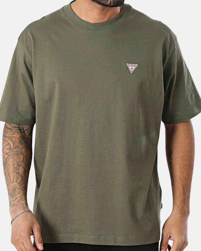 T-shirts Manga curta Homem GUESS Verde M4YI46 K8FQ4