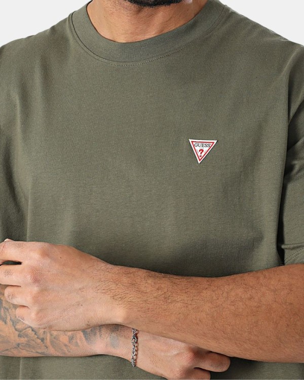 T-shirts Manga curta Homem GUESS Verde M4YI46 K8FQ4