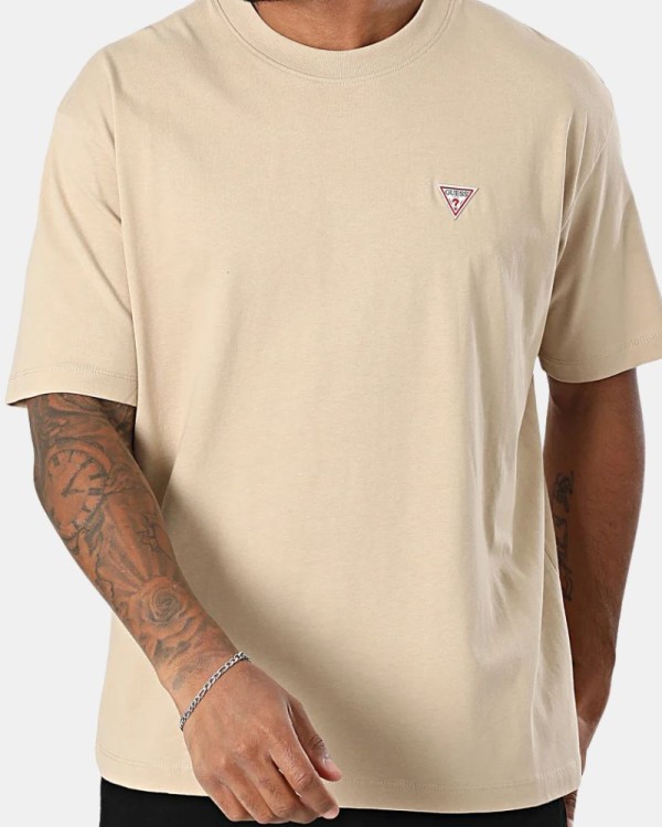 T-shirts Manga curta Homem GUESS Castanho M4YI46 K8FQ4