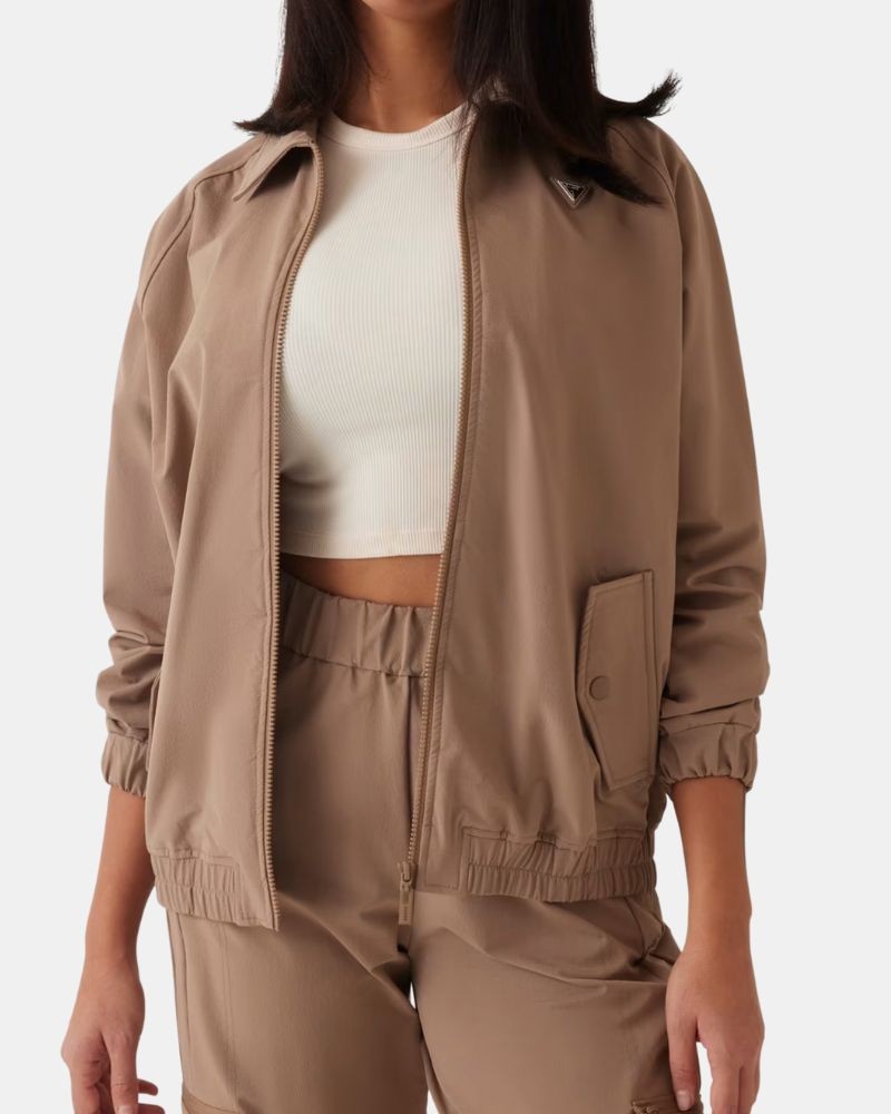 Casacos sem capuz Mulher GUESS Beige V5RQ09 WGUK0