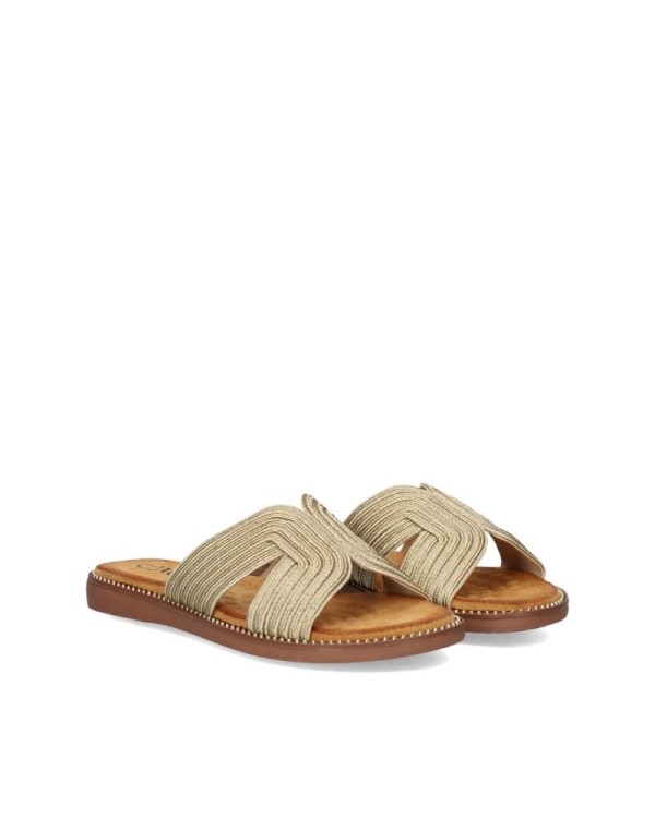  Sandalias Mujer EXE Oro ZF1982 F5