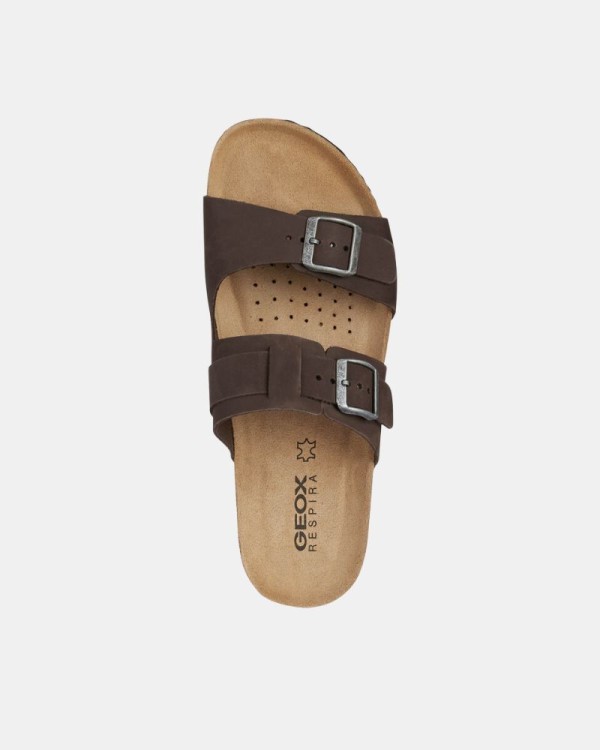 Sandalias Abiertas Hombre GEOX Marrón U159VB 00032