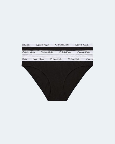 Roupa Interior Parte de Baixo Mulher CALVIN KLEIN Multicolor 000QD3587E 3P Tanga