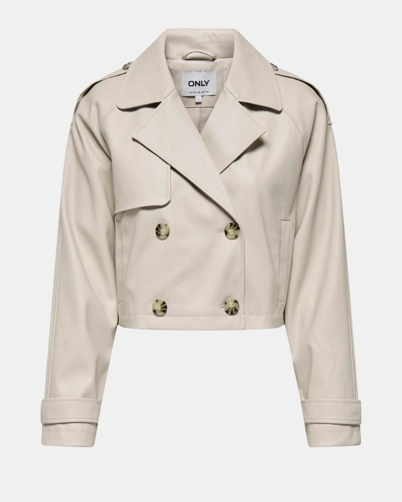  Abrigos Manga larga Mujer ONLY Beige 15336471 AMIA