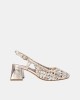 Sandalias Fiesta Bailarinas Mulher CARMELA Cinza 162320