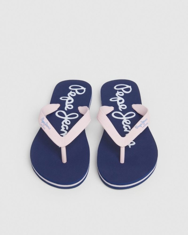  Sandalias Chancletas Mujer PEPE JEANS Rosa PLS70124 BAY BEACH BRAND