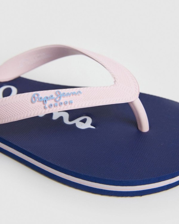  Sandalias Chancletas Mujer PEPE JEANS Rosa PLS70124 BAY BEACH BRAND