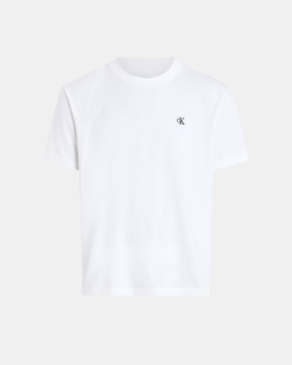 T-shirts Manga curta Homem CALVIN KLEIN Branco J30J327473