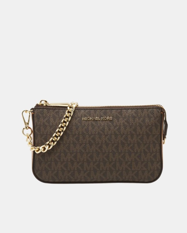 Bolsas Festa Mulher MICHAEL KORS Castanho 32F1GJ6W6B JET SET MD CHAIN POUCHETTE